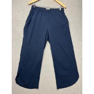 Marine Layer Re-Spun Allison Pull On Pants Womens M Comfort Navy Lightweight